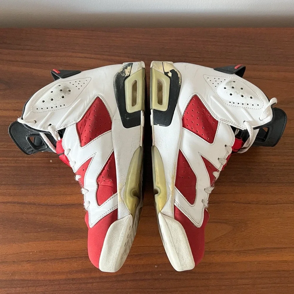 Air Jordan 6 Retro Carmine 2014‎ Size 12 Red White Black OG Box 384664-001